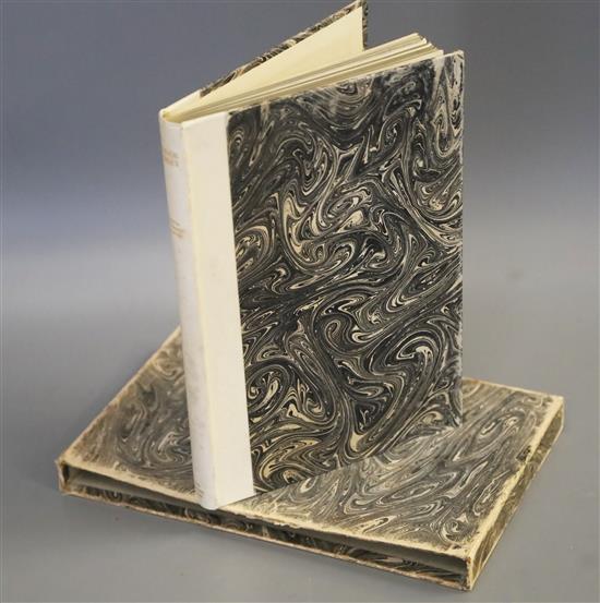 Warner, Sylvia Townsend - Elinor Barley, qto, quarter vellum with marbled boards, 1 of 350, signed by the